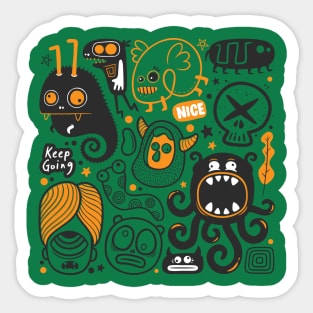 Nice Doodle Sticker